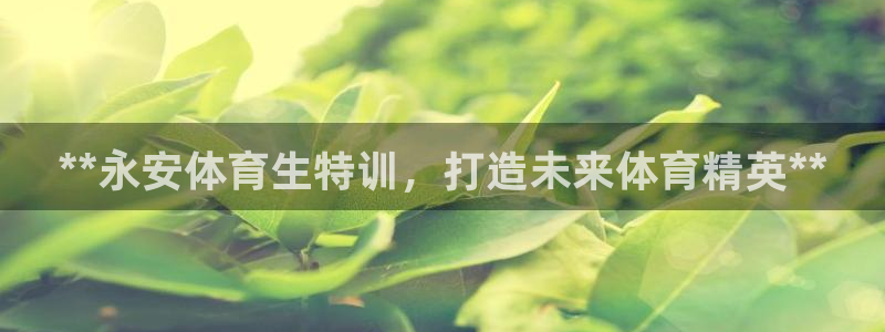 欧陆娱乐能赚钱吗：**永安体育生特训，打造未来体育精