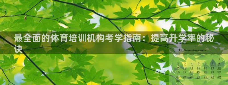 欧陆娱乐登陆平台官网：最全面的体育培训机构考学指南：