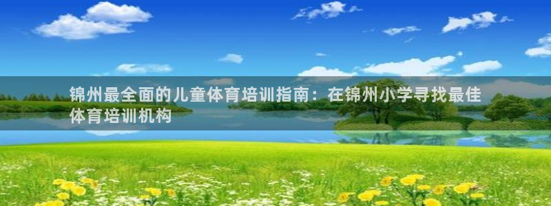 欧陆娱乐天富主管：锦州最全面的儿童体育培训指南：在锦