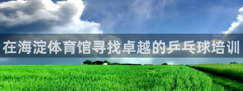 欧陆娱乐官网首页下载：在海淀体育馆寻找卓越的乒乓球培