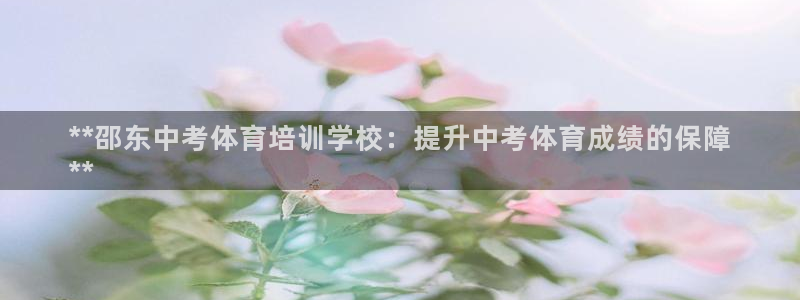 欧陆娱乐是正规平台吗安全吗：**邵东中考体育培训学校